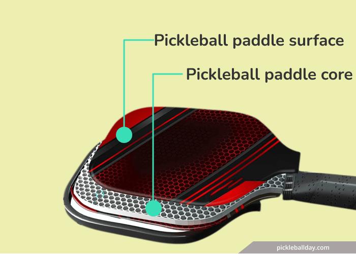 Cấu tạo mặt vợt carbon và lõi tổ ong PP của vợt pickleball